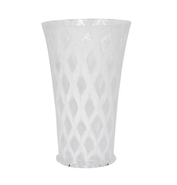 Trellis Large Tumbler | White