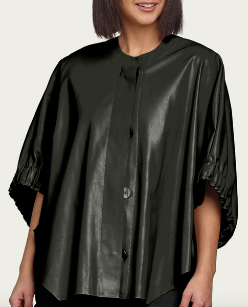 Ms Maisel Vegan Leather Jacket | Black