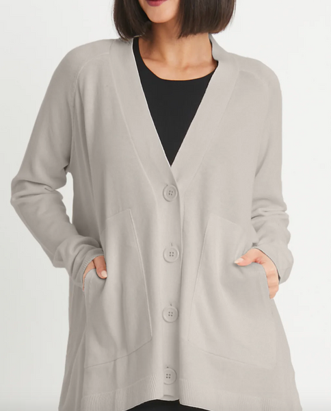 Varsity Cardigan | Titanium