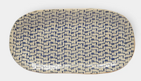Large Fish Platter | Maze Cobalt