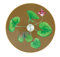 Tresor Fleuri Dessert Plate | Marron Asarum