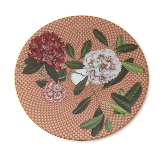 Tresor Fleuri Dessert Plate | Rhododendron