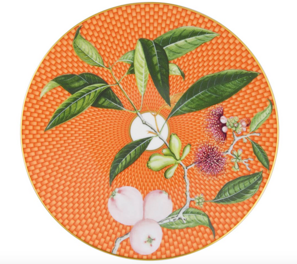 Tresor Fleuri Dessert Plate | Orange Pomme Deau