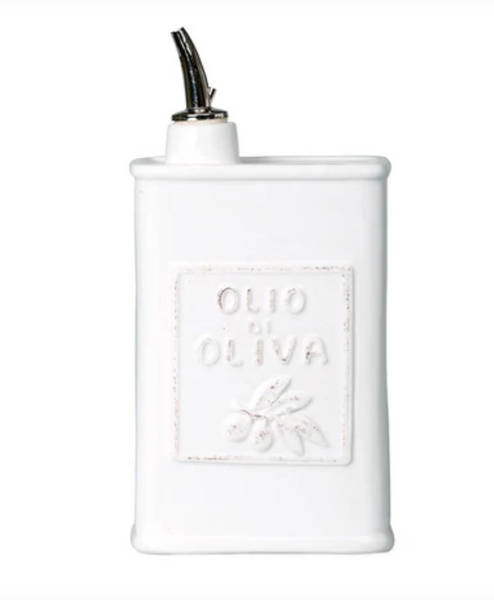 Lastra Olive Oil Can | White