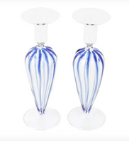 Nuovo Stripe Candlestick Pair | Blue