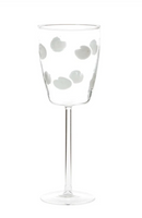 Drop Wine Glass | White