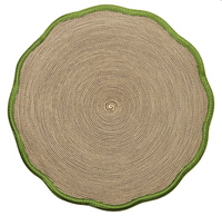 Autumn Scallop Border Placemat | Grass