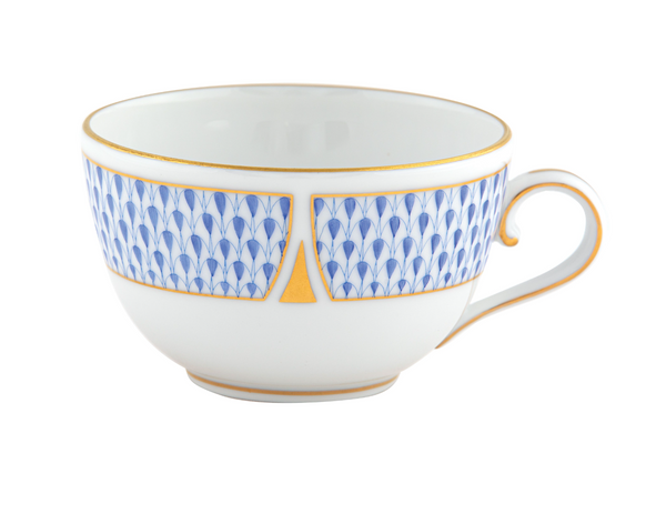 Art Deco Tea Cup | Blue