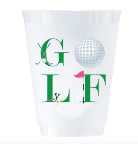 Golf Icons Shatterproof Cups | Set 8