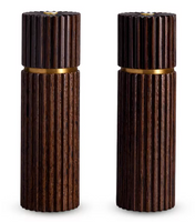 Ionic Salt & Pepper Mills | Smoked Oak