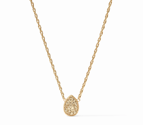 Birthstone Teardrop Necklace Citrine Yellow | November