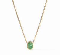 Birthstone Teardrop Necklace Emerald Green | May