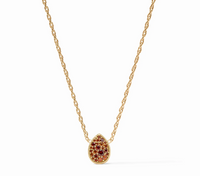 Birthstone Teardrop Necklace Garnet | January