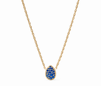 Birthstone Teardrop Necklace Sapphire Blue | September