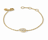 Birthstone Teardrop Delicate Bracelet Cubic Zirconia | April