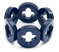 Clover Resin Bracelet | Navy