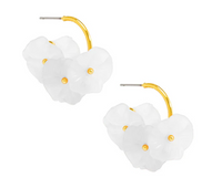 Lotus Leaf Hoops | White