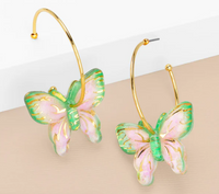 Butterfly Hoops | Green