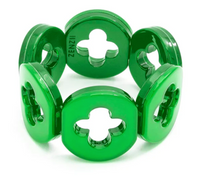 Clover Resin Bracelet | Green