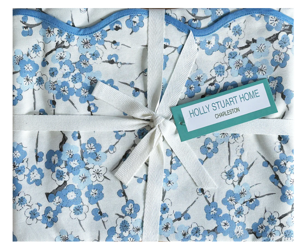 Blossom Mahjong and Game Tablecloth | Sky Blue