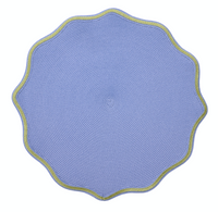 Summer Piped Oxford Placemat | Colony Blue