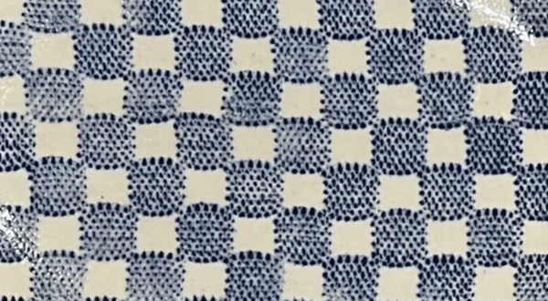 Large Party Platter | Checker Cobalt