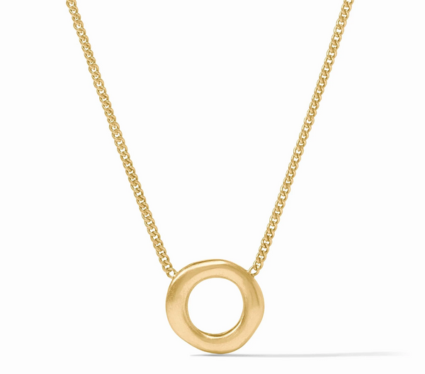 Wave Circle Delicate Necklace