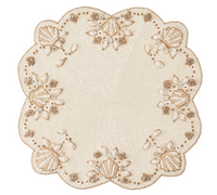 Beachcomber Placemat | Ivory/Natural & Gold