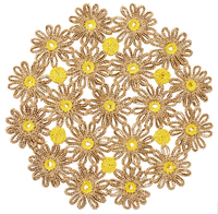 Daisy Placemat | Natural/Yellow