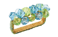 Pop Rocks Napkin Ring | Blue Green