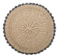Border Tahitian Placemat | Colony Blue