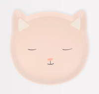 Reusable Pink Cat Plate
