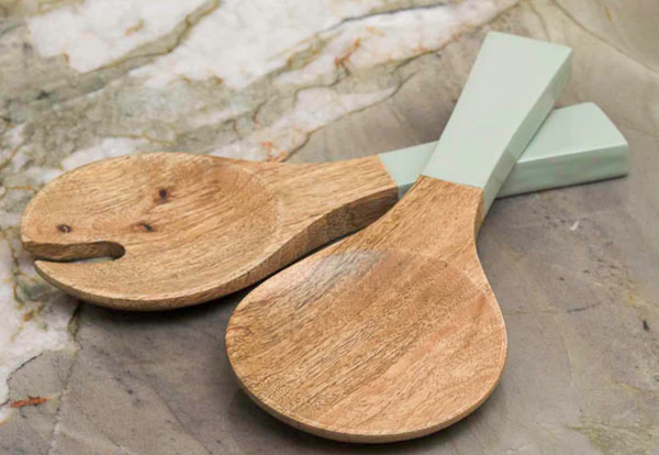 Madras Salad Serving Set | Sage