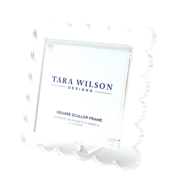 Square Scallop Frame  | Clear