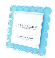 Square Scallop Frame | Pastel Blue