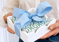 Scalloped Cocktail Napkin Holder | White