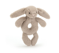 Bashful Bunny Ring Rattle | Beige