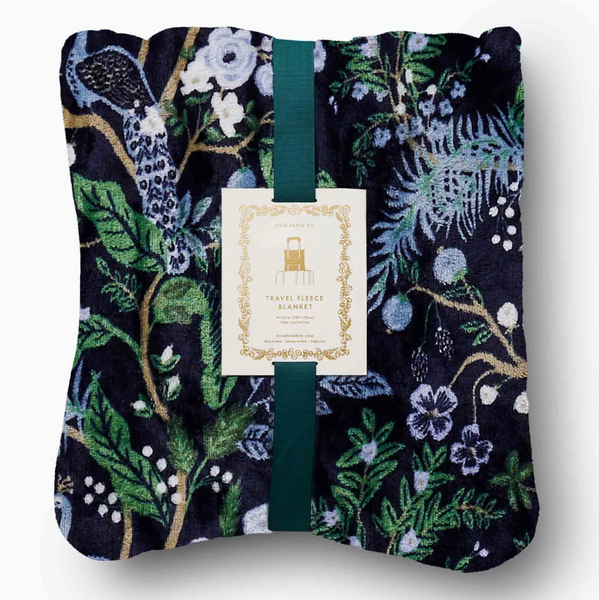 Peacock Travel Fleece Blanket