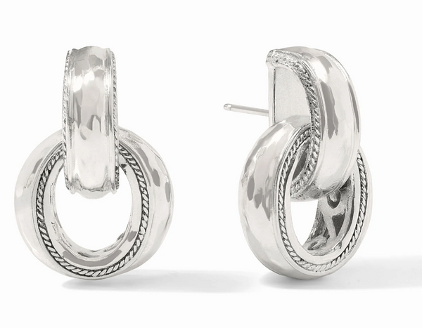 Cannes Doorknocker Earring | Silver