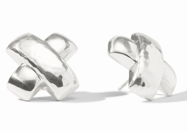 Catalina X Earring | Silver