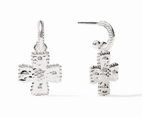 Canterbury Hoop & Charm Earring | Silver