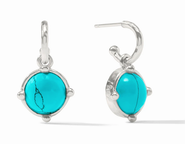 Honeybee Hoop & Charm Earring | Turquoise