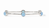 Milano Luxe Bangle | Small Chalcedony Blue
