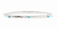 Crescent Stone Bangle | Small Turquoise