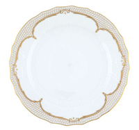 Golden Elegance Dinner Plate