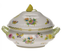 Queen Victoria Tureen with Lemon| Green