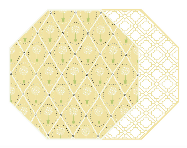 Topiary & Asian Cane Placemat | Sunny