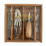 French Dry Goods Seafood Set in Wooden Box