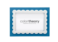 Scallop Border Frame | Denim Blue