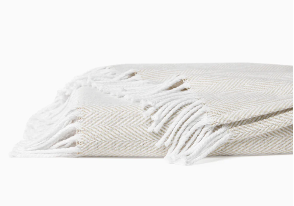 Celine Throw | White Sand – Peachtree Place